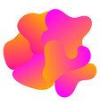 abstract purple orange fluid design background vector image