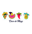 cinco de mayo - may 5 federal holiday in mexico vector image vector image