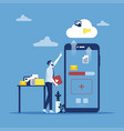 cloud computing business technology concept vector image