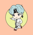 kpop boy 4 vector image vector image