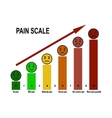pain scale chart vector image
