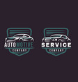 car abstract emblem auto silhouettes vector image