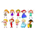 girls vector image