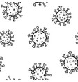 hand drawn black and white doodle sketch seamless vector image vector image