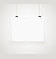 bright frame on the wall photoreal picture vector image