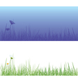 field grass day and night vector image vector image