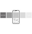 order tracking carousel interface delivery mobile vector image