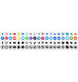 social media logo vector image vector image