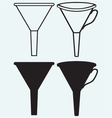 funnel made vector image vector image