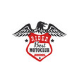 rider best motoclub logo premium ride design vector image
