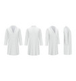 medical coats white templates professional doctor vector image