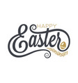 easter vintage lettering on white background vector image vector image