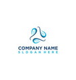 genetic or gen logo template vector image