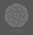 line art sacred geometry mandala tattoo design vector image vector image