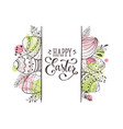 easter greeting card vector image vector image