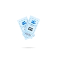 cinema tickets vector image vector image