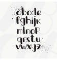 hand-drawn alphabet brush vector image vector image