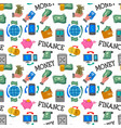 business and financial pattern vector image vector image