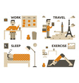 work life balance vector image vector image
