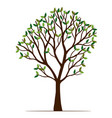 green tree outline vector image