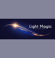 motion light effect shining wave glow design vector image