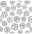 doodles cute seamless pattern vector image