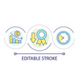 value falling time loop concept icon vector image vector image