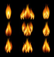 background with flames vector image vector image