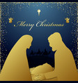 noel scene angels vector image