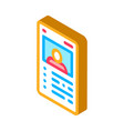 player gamer card isometric icon vector image