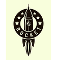 space rocket symbol vector image vector image