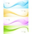 abstract wave blue and pink color vector image vector image