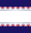 american decorative flag symbols banner border vector image