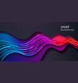wave for sport background or abstract music banner vector image vector image