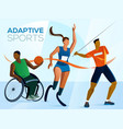 paralympic athletes vector image vector image