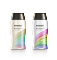 plastic bottle of shampoo or shower gel design vector image vector image