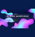 abstract background in glass-morphism style vector image vector image