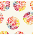 watercolor circles seamless pattern vector image