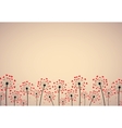 abstract background with dandelions vector image vector image