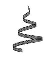 new year tree made tire tracks vector image vector image