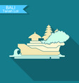 tanakh lot the temple on bali indonesia vector image vector image
