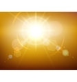 yellow glow sunshine vector image vector image