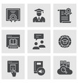 e-learning distance education icons vector image