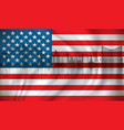 flag of usa with las vegas skyline vector image
