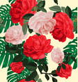 rose seamless pattern vector image
