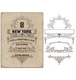 retro card over old paper vector image vector image