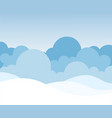 cloud with sky background vector image