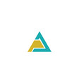 triangle business logo vector image vector image