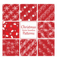 seamless patterns set vector image