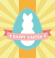 easter lace egg carnival badge vector image